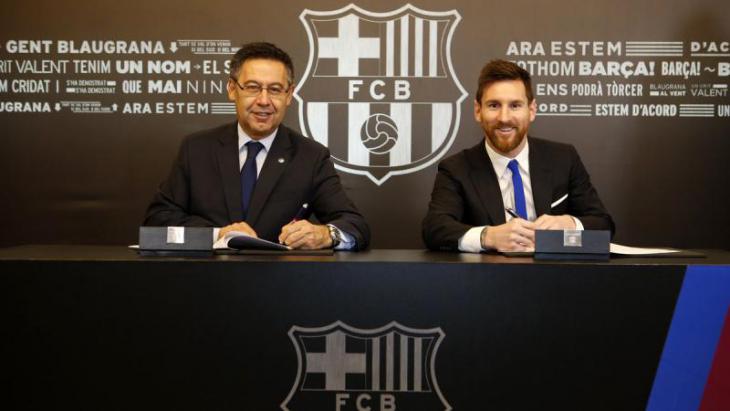 Официально: Месси подписал новый контракт с «Барселоной» до 2021 года